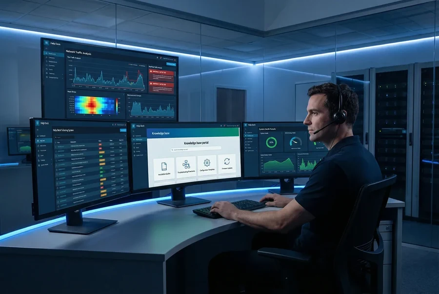 NTA/AD Operations Center with Support and Knowledge Base Resources