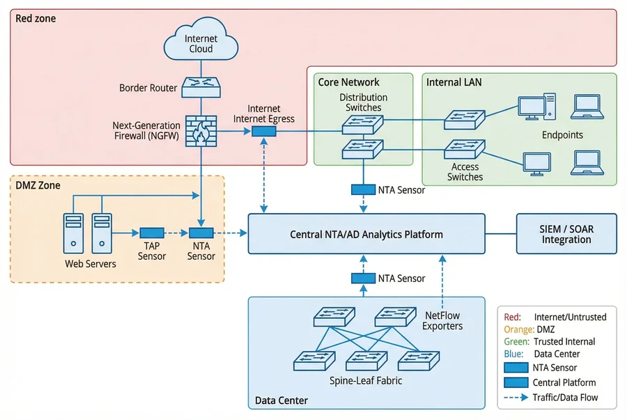 NTA/AD System Topology Diagram