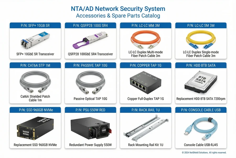 NTA/AD System Accessories and Spare Parts Catalog